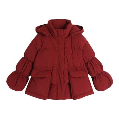 新年衣服儿童百搭连帽保暖羽绒服
