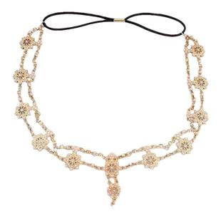 敦煌舞姬异域风额头链发饰西域公主古风耳环丽江写真眉心坠头饰