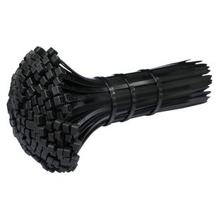 工业级国标尼龙扎带冬季4*400黑色白色塑料捆绑带拉紧扣批发家用