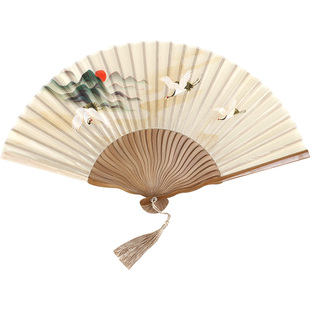 【直播间专属福利】古风女士小折扇7寸梅花扇子古装汉服旗袍国风