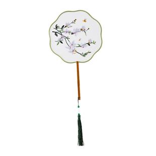 古风双面绣团扇双面中国风苏绣孔雀扇旅游拍摄熊猫扇子装饰刺绣扇