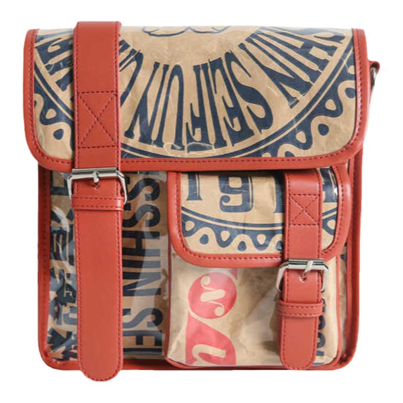 镜子动物园原创原宿面粉袋remake复古可拆卸单肩斜挎双肩轻便背包