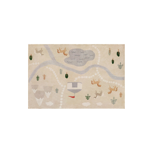 赛波斯可拆洗双层地毯客厅卧室马戏团Kids卡通儿童房爬行垫可机洗