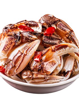 双儿家醉蟹钳麻辣即食海鲜即食大罐装生腌螃蟹腿肉雪蟹腿香辣蟹爪