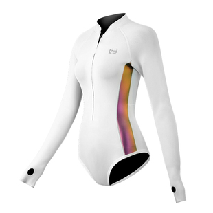 Bestdive极光系列2mm超弹极彩拼色前拉链美背高叉潜水比基尼湿衣