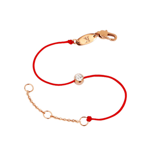 时尚简约红绳手链男女轻奢小众精致钛钢玫瑰金编织手绳饰闺蜜百搭