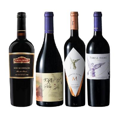 montes三剑客组合干红葡萄酒4瓶