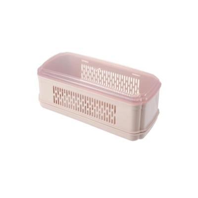 三美优家多功能带盖沥水筷子盒