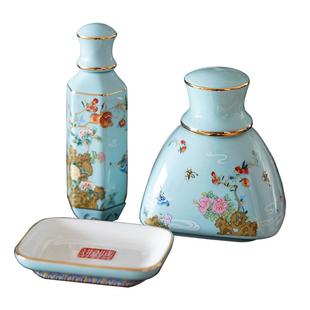 益德成高档精致鼻烟壶国瓷精品七件套非遗礼品送老公领导礼物包邮