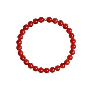 宫里上新红玛瑙手串女款足金红宝石手链红手链本命年礼物送妈妈