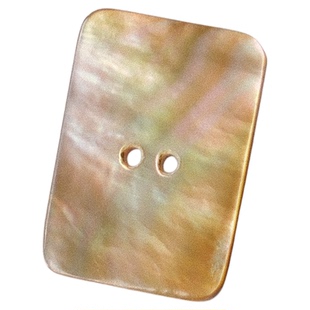 23mm×16mm1颗价英国Textile Garden光滑MOP背面杏色珍珠母贝纽扣