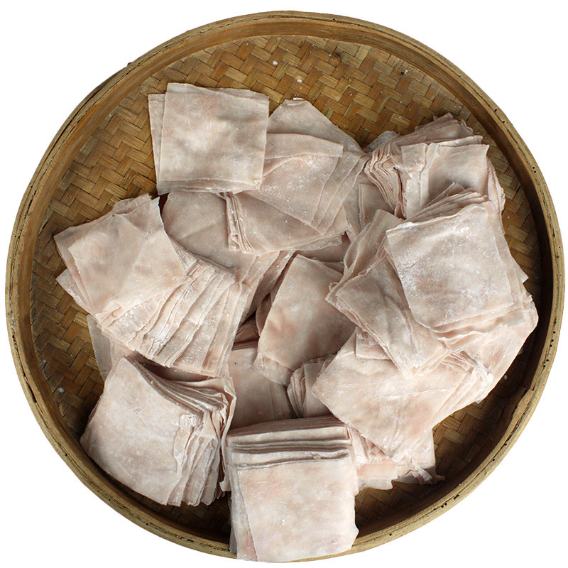 手工新鲜湿肉燕皮500克燕皮福建福鼎特产小吃6.5厘米馄饨皮真空装
