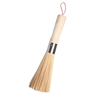 厨房专用洗锅刷竹子长把老式洗锅竹刷饭店厨师专用竹刷子长柄耐磨