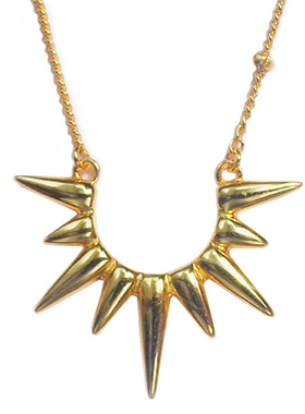 太阳s925纯银金色锁骨链