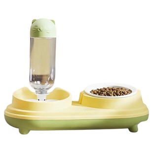 猫碗双碗自动饮水狗盆粮食二合一防打翻宠物碗护颈慢食碗喝水盆
