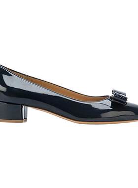 Ferragamo浅口粗跟高跟鞋