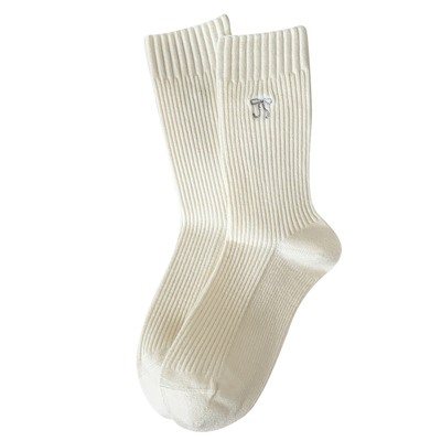 秋冬女款袜子无骨韩系甜美蝴蝶结