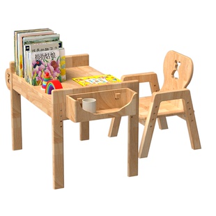 mesasilla同款儿童学习桌2025新款实木可升降绘画收纳宝宝游戏桌