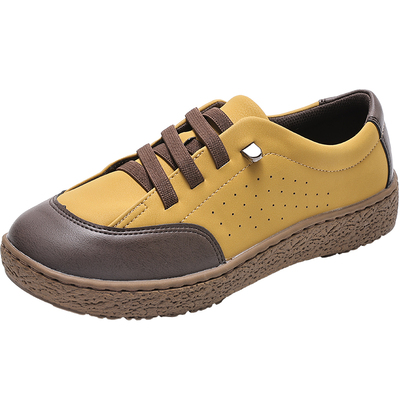 Pansy盼喜日本女鞋一脚蹬4061拼色休闲运动鞋轻便舒适加宽拇外翻