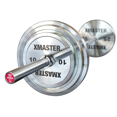 纯钢力量举杠铃片电镀片钢片杠铃