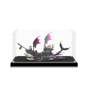 适用乐高71469梦魇鲨鱼船模型积木收纳展示防尘罩子亚克力展示盒