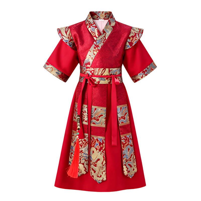 男童汉服武侠风演出服锦衣卫