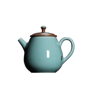 青瓷茶壶单壶龙泉纯手工刻花弟窑陶瓷泡茶功夫茶具龙蛋壶复古家用