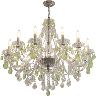 法式轻奢水晶吊灯中古风客厅主灯奶油风高级感卧室房间灯高档大气