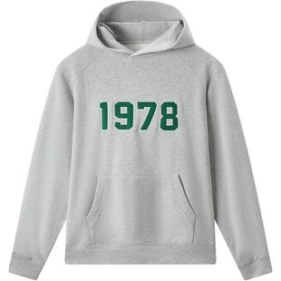 【1978系列】gxgjeans男装 情侣款秋季新款藏青色套头连帽卫衣男