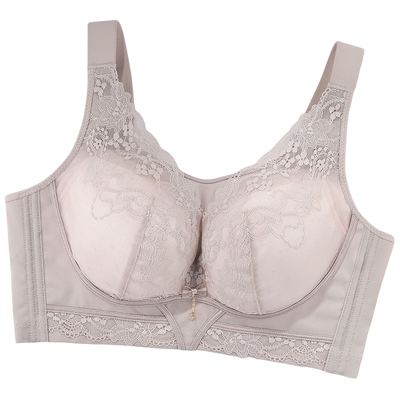 小乔如水大胸显小大码无钢圈文胸