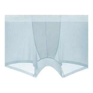 焦点探索男士凉感冰丝内裤蜂涡速干透气网眼四角裤超薄抗菌夏季