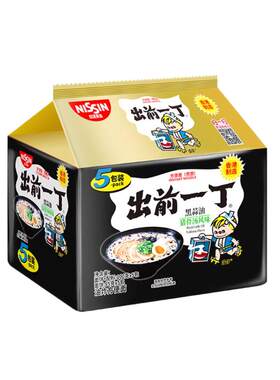 出前一丁香港黑蒜油方便面即美味