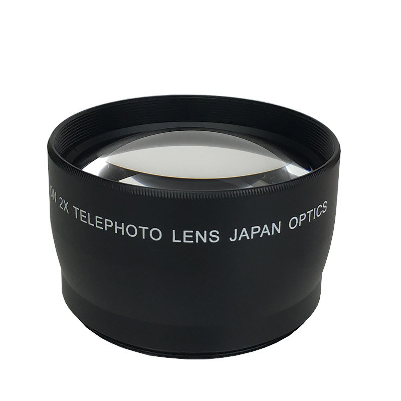 58MM 2X倍 增距镜 相机附加镜头 倍增镜 望远镜 增视镜 佳能18-55