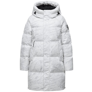 【商场同款】坦博尔正品反季女连帽中长羽绒服情侣款加厚保暖外套