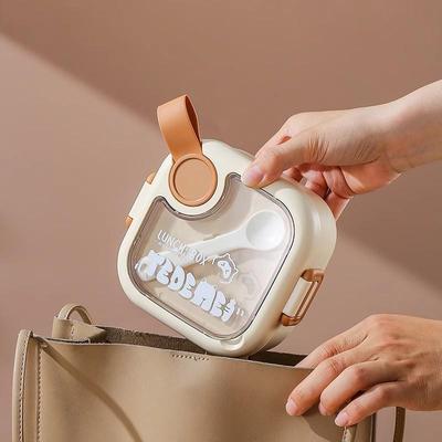 宝宝外出辅食碗儿童便携餐具婴儿碗勺携带套装不锈钢防摔外带饭盒