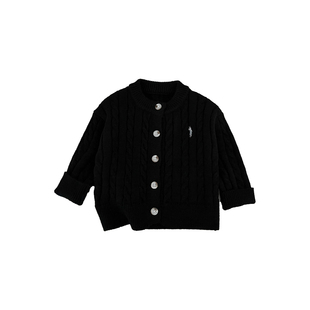 韩系男童春装针织衫帅气女宝宝休闲宽松毛衣秋季婴儿百搭开衫外套