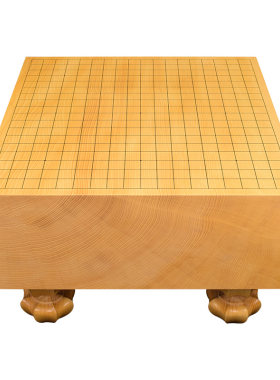 熊须围棋香榧木实木棋墩柾目香榧木厚163mm蛤碁石围棋套装XX20163
