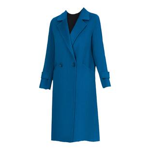 英伦双面羊绒大衣中长款a字版修身型正肩西装领气质显瘦毛呢外套