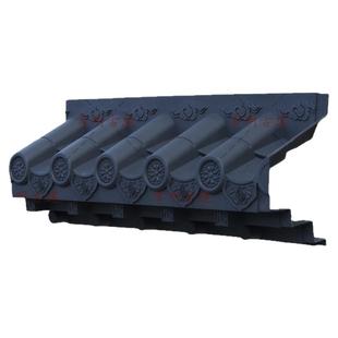 中号特厚免架子瓦树脂立体徽派仿古浮雕屋檐中式塑料门头墙面装饰