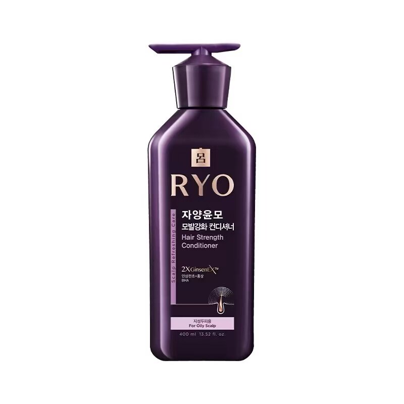 韩国控油防脱RYO/紫吕人参精华控油强韧发根洗发水400ml油性