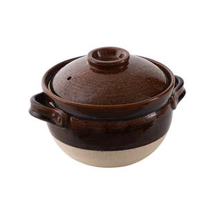 内山窑日本原装进口伊贺锅王陶土锅砂锅炖煲汤锅煤家用燃气耐高温