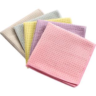 华夫格家用抹布不沾油厨房专用擦桌子毛巾吸水麻布超细纤维摸布