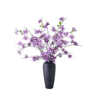 仿真花梅花桃花书房新中式装饰花质氛围感粉色系家居装饰摆件枝条