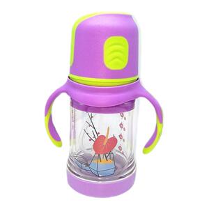 神气果果宽口双层玻璃奶瓶160ml