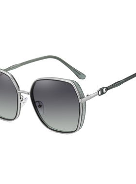 大框偏光防紫外线显脸小墨镜女