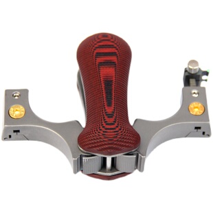 折叠钛合金快压夹片户外弹弓G10手柄TC21弓头精准竞技扁皮弹工