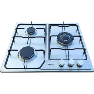 臻雀不锈钢三眼燃气灶家用三头炉灶具欧式煤气灶天然气多头嵌入式