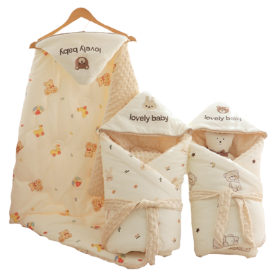 玄乐语婴儿包被秋冬季宝宝抱被