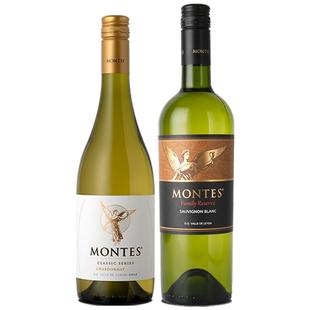 【自营】蒙特斯天使&珍藏白葡萄酒组合 750ml*2瓶 智利原瓶进口