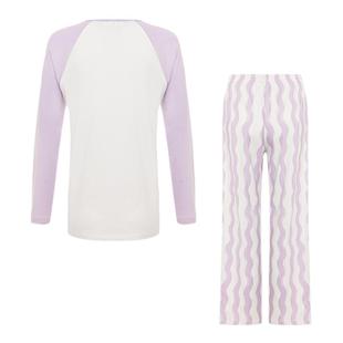 爱美丽猫咪乐园印花纯棉春秋季双面布3A抗菌家居服长袖睡衣套装女